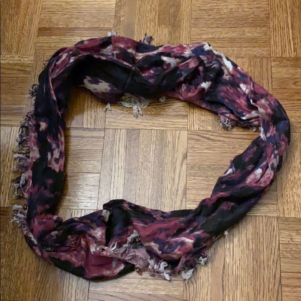 Purple infinity scarf